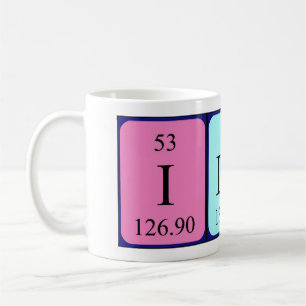 Ilan periodic table name mug