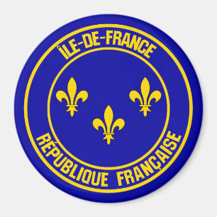 Île-de-France Round Emblem Magnet
