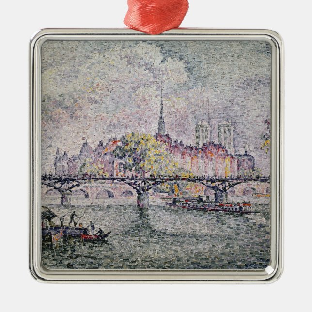 Ile de la Cite, Paris, 1912 Metal Tree Decoration (Front)