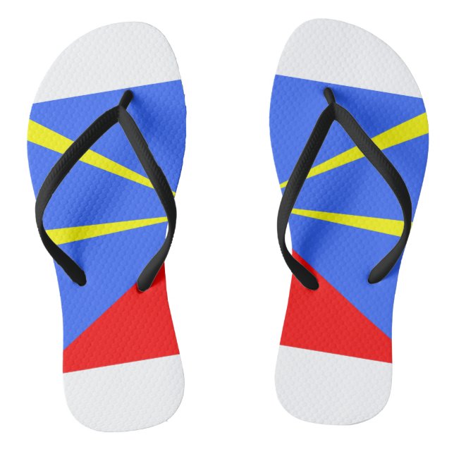 Ile de la Réunion Drapeau 974 Jandals (Footbed)