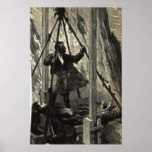 Ile Mysterieuse, Jules Verne The Mysterious Island Poster