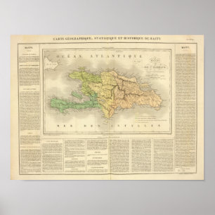 Ile St. Domingue or Haiti Poster