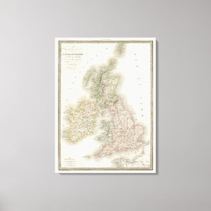 Iles Britanniques - British Isles Canvas Print