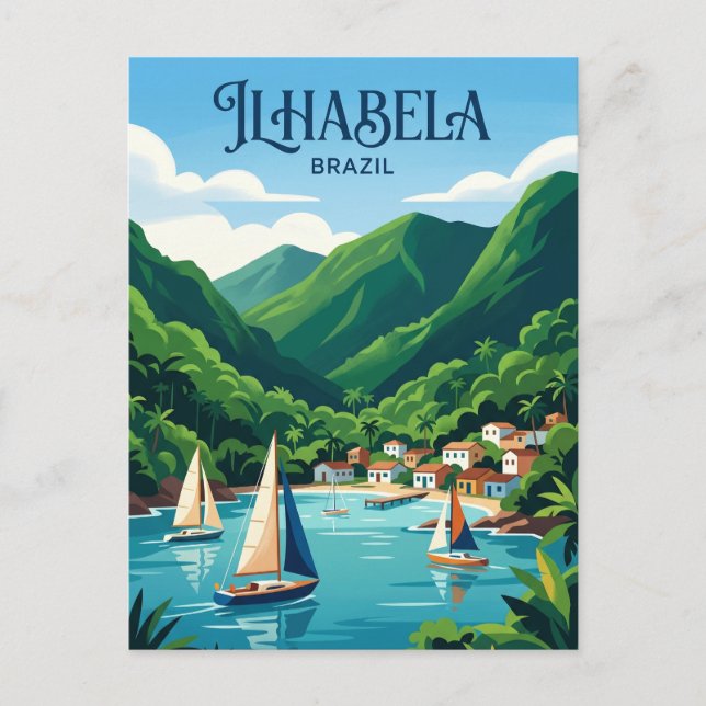 Ilhabela Brazil Postcard (Front)