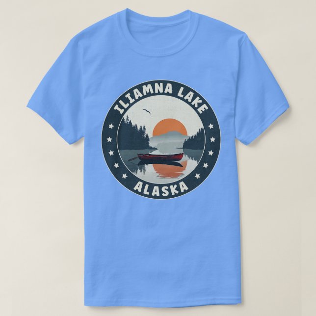 Iliamna Lake Alaska Sunset TShirt (Design Front)