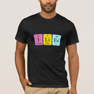 Ilies periodic table name shirt
