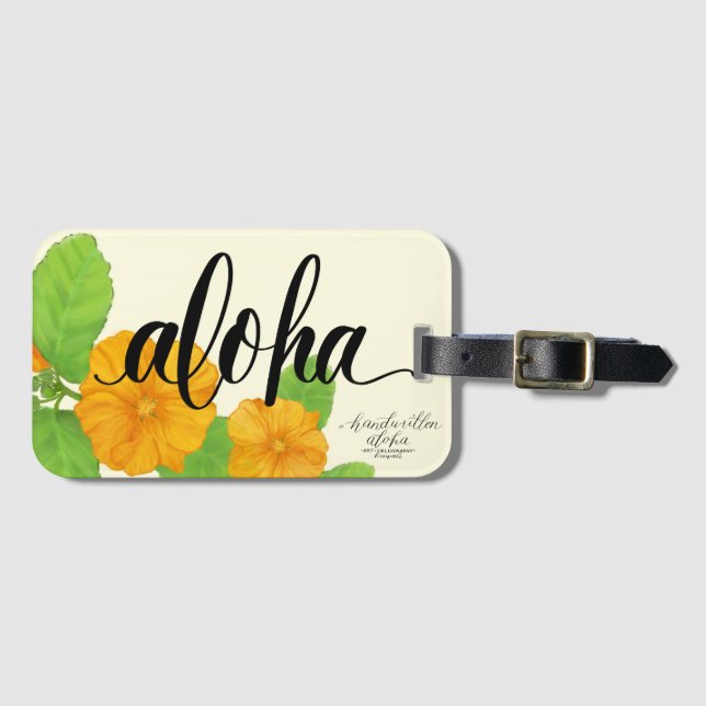 'Ilima Aloha Bag Tag (Front Horizontal)