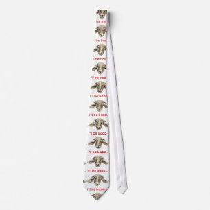 I'll be Baaa Funny Goat Art Science Fiction Design Tie