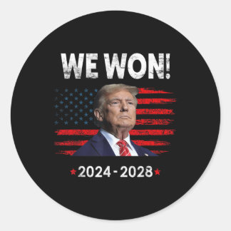 I'll Be Home For Christmas Classic Round Sticker