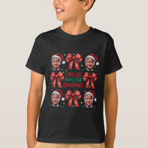 I'll Be Home For Christmas Funny Santa Trump Coque T-Shirt