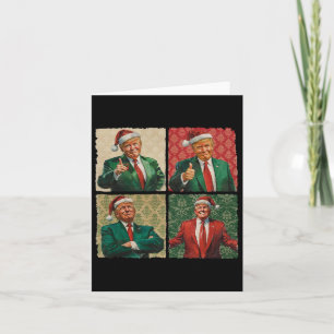 I'll Be Home For Christmas Funny Trump Xmas Santa  Card