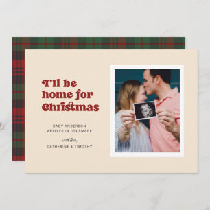 I'll Be Home for Christmas Pregnancy Announcement