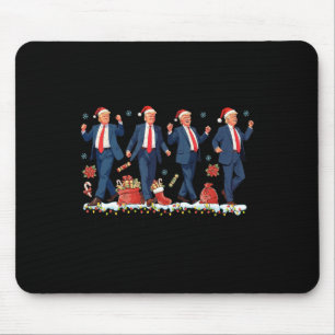 I'll Be Home For Christmas Santa Trump Dance Xmas  Mouse Pad