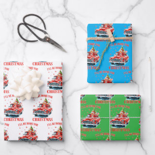 I'll Be Home for Christmas Wrapping Paper Sheet