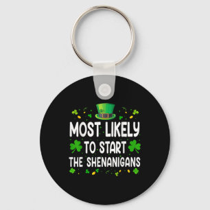 Ill Be Home For Shenanigans Trump Funny St Key Ring