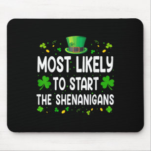 Ill Be Home For Shenanigans Trump Funny St Mouse Pad