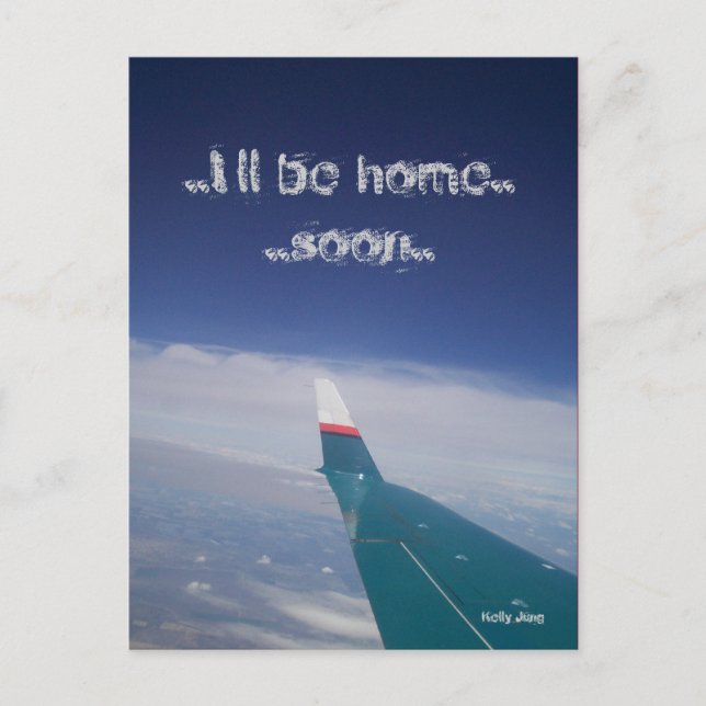 I'll be home soon postcard (Front)