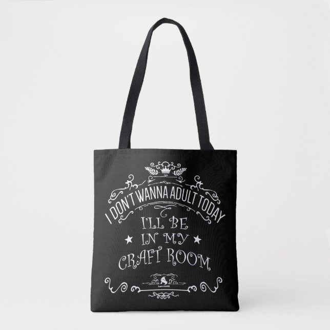I'll be in my craft room - Tote Dark Bag (Front)