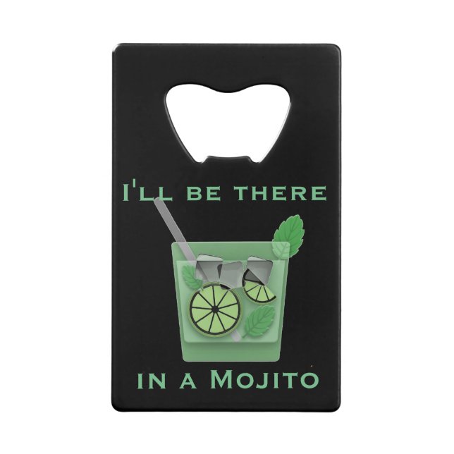I'll Be There in a Mojito Funny Cocktail Quote (Front)