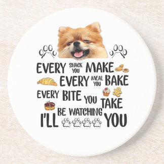 Ill be watching you, Pomeranian Dog Coaster