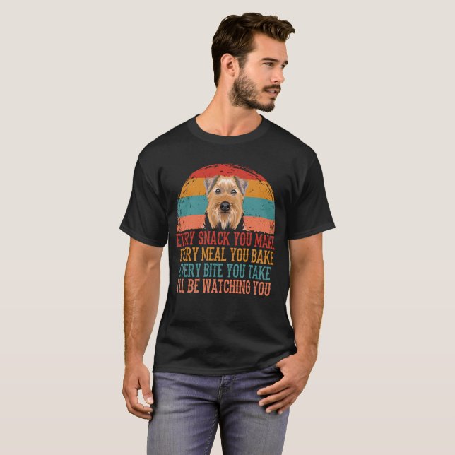 I'LL Be Watching You Welsh Terrier T-Shirt (Front Full)