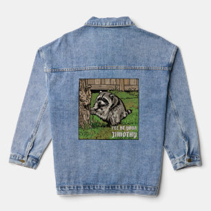 I'll Be Your Jimothy Pop Art Racoon Denim Jacket