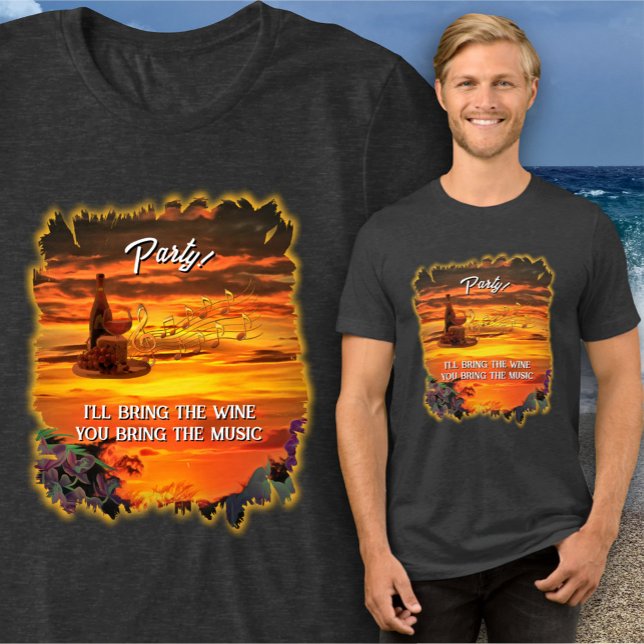 I'll bring the wine Sunset 2584 Tri-Blend Shirt (Creator Uploaded)