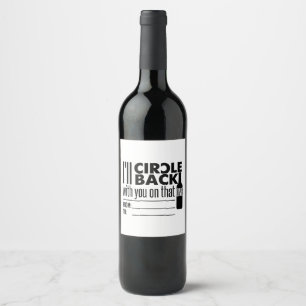 I'll circle back on that one. Funny Purim  Wine Label