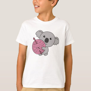 I'll Go Crochet Cute Koala With Wool T-Shirt