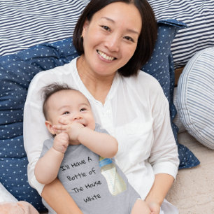 I'll Have A Bottle Of The House White Funny Boys Baby Bodysuit