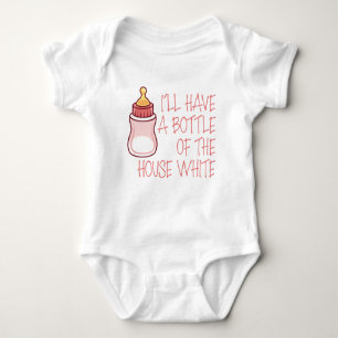 I'll Have a Bottle of the House White Infant Girl Baby Bodysuit
