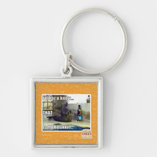 I'll haz u know key ring (Front)