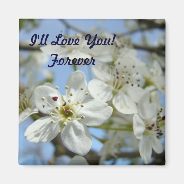 I'll Love You Forever! Magnet Wedding favours (Front)