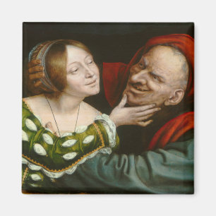 Ill-Matched Lovers (by Quentin Massys) Magnet