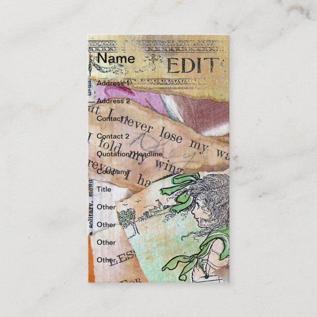 I'll Never Loose My Way Business Card (Front)