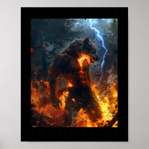 I'll Protect You Kitten No What Alpha Wolf Sticker Poster