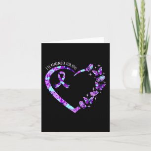 I'll Remember For You Alzheimer's Awareness Purple Card