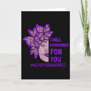 I'll Remember For You Butterfly Heimerheimer Aware Card