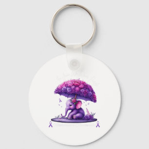 Ill Remember For You Purple Elephant Heimers Aware Key Ring