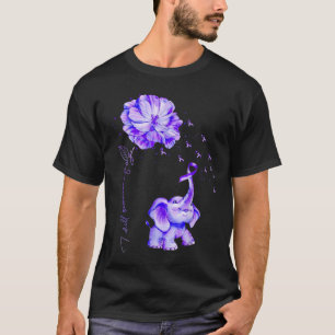 Ill Remember For You Purple Elephant Heimers Aware T-Shirt