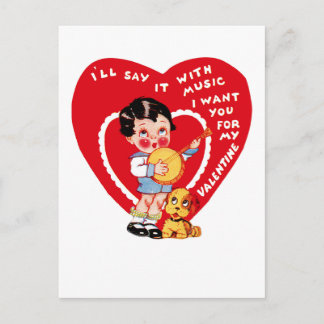 I'll Say It With Music Holiday Postcard