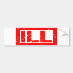 Ill Stamp Bumper Sticker