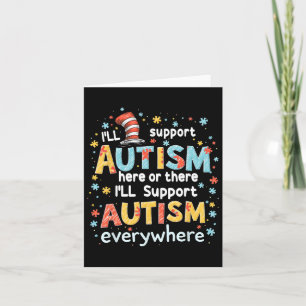 I'll Support Autism Awareness Everywhere Puzzle Pi Card