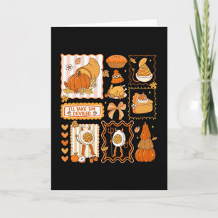 I'll Take em Deviled Eggs Preppy Thanksgiving Wome Card
