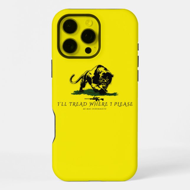 I'll Tread  Where I Please iPhone Case (Back)