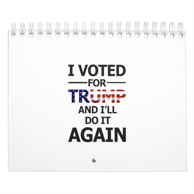 I'll vote for Trump Calendar (Cover)