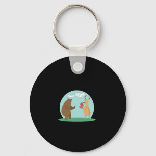 I'll With My Bear Hands Oh Deer Funny Creative Sty Key Ring