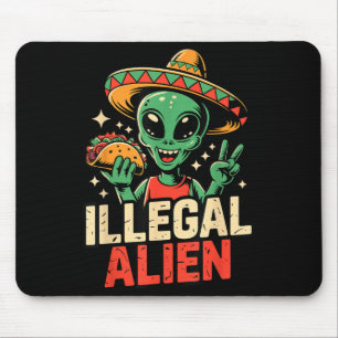Illegal alien mouse pad