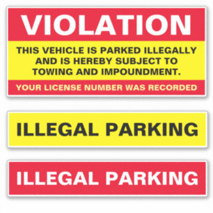  illegal Parking Violation