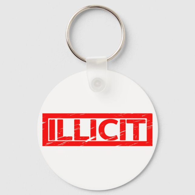 Illicit Stamp Key Ring (Front)